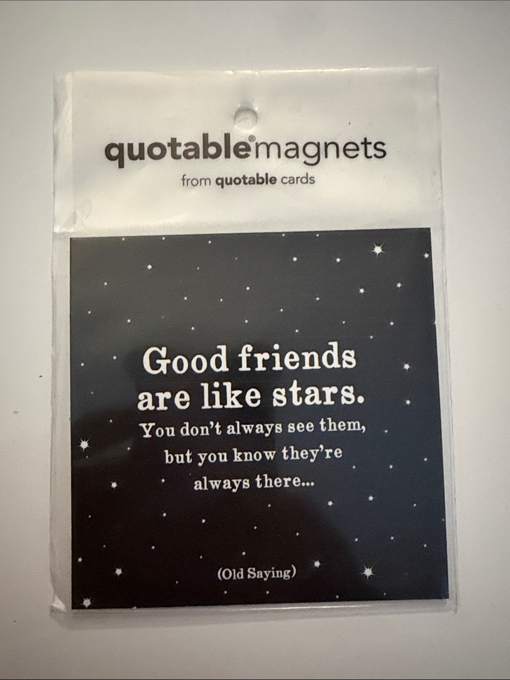 Black Starfriend Quote Magnet